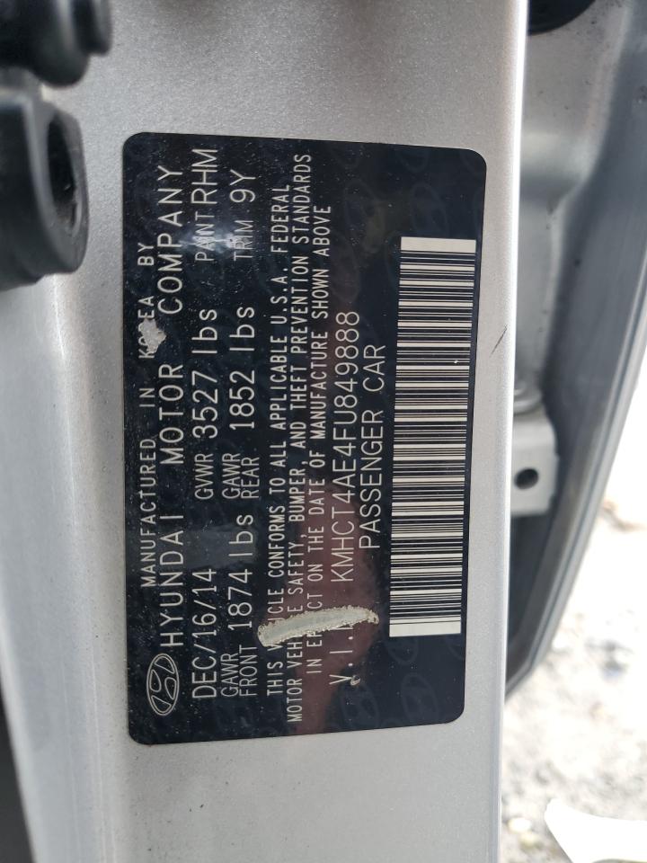 KMHCT4AE4FU849888 2015 Hyundai Accent Gls