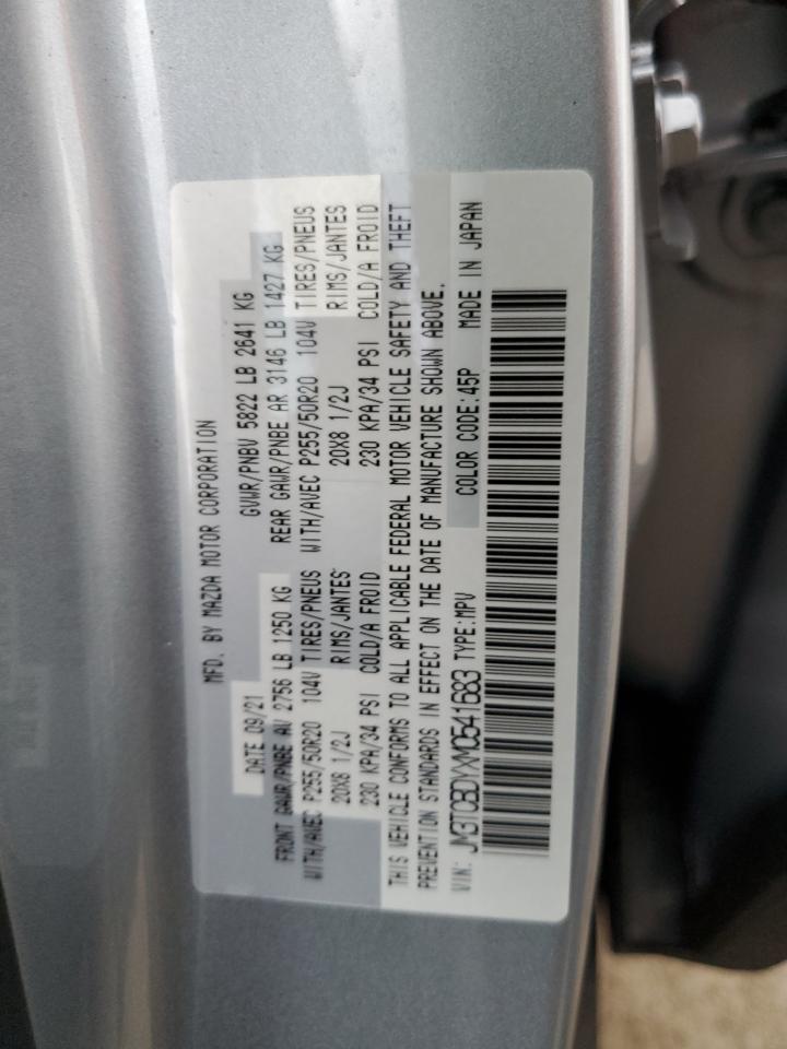 JM3TCBDYXM0541683 2021 Mazda Cx-9 Grand Touring