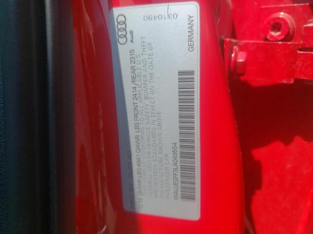 2020 AUDI A3 S-LINE - WAUJEGFF3LA049554