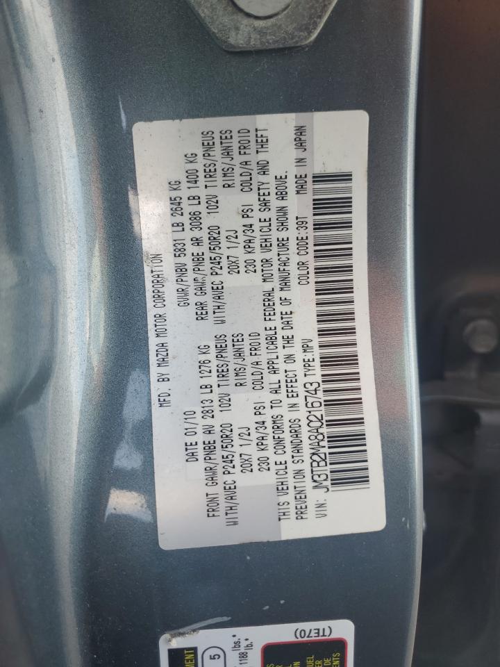 JM3TB2MA8A0216743 2010 Mazda Cx-9