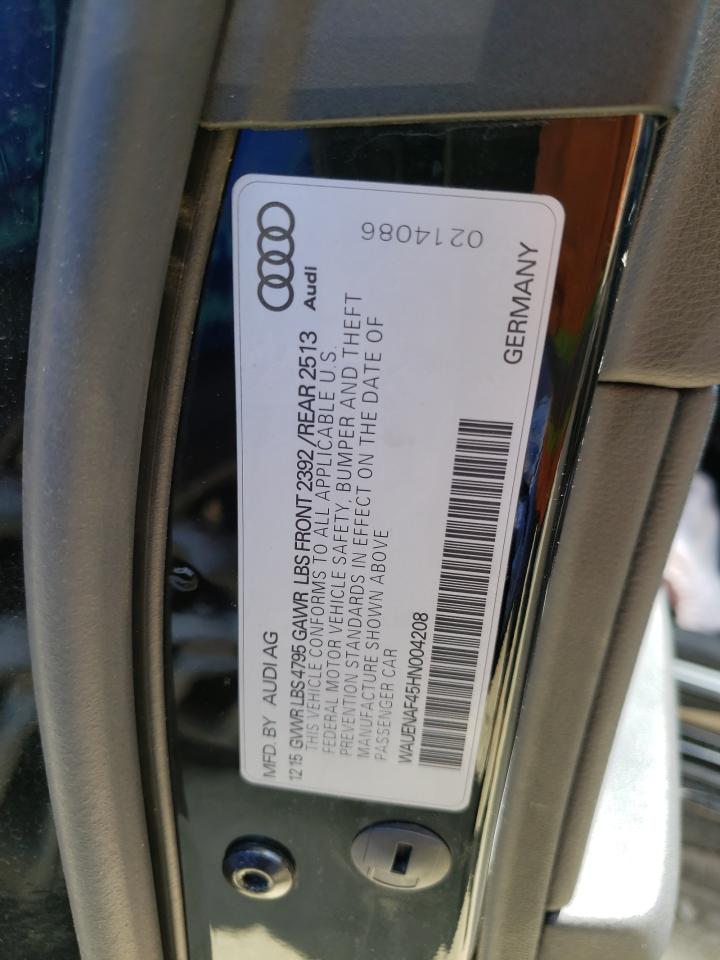 WAUKMAF44HN050683 2017 Audi A4 Ultra Premium