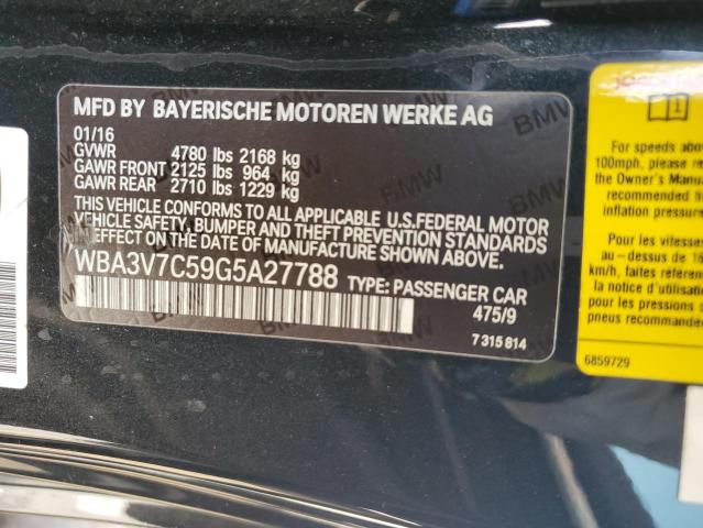 VIN WBA3V7C59G5A27788 2016 BMW 4 Series, 428 I Sulev no.13