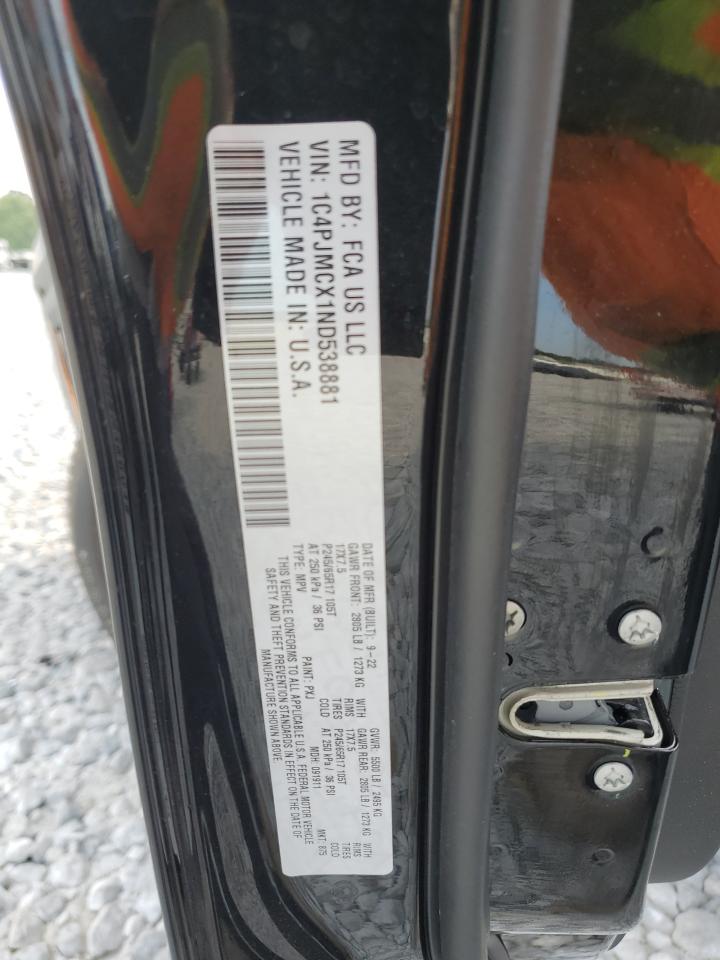 1C4PJMCX1ND538881 2022 Jeep Cherokee Latitude