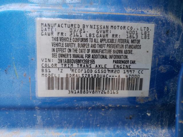2021 Nissan Sentra Sr VIN: 3N1AB8DV8MY268165 Lot: 57531584