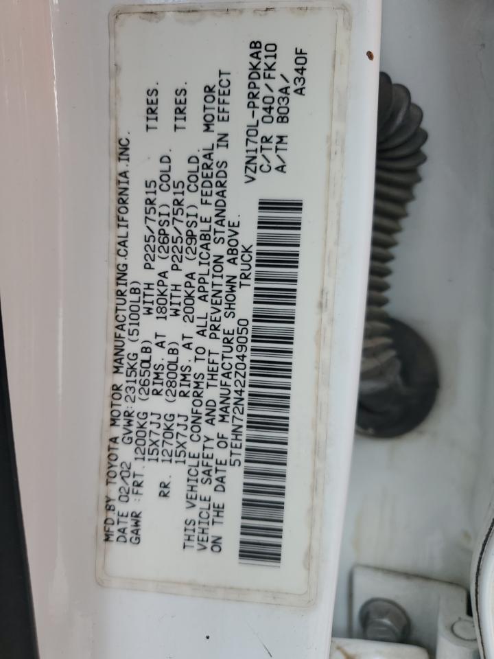 5TEHN72N42Z049050 2002 Toyota Tacoma Double Cab