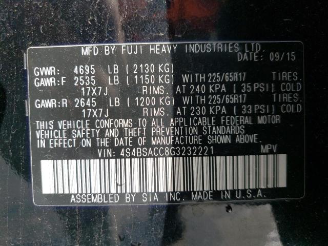 2016 SUBARU OUTBACK 2. - 4S4BSACC8G3232221