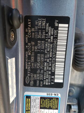 2007 Hyundai Veracruz Gls VIN: KM8NU73C97U010940 Lot: 60051124