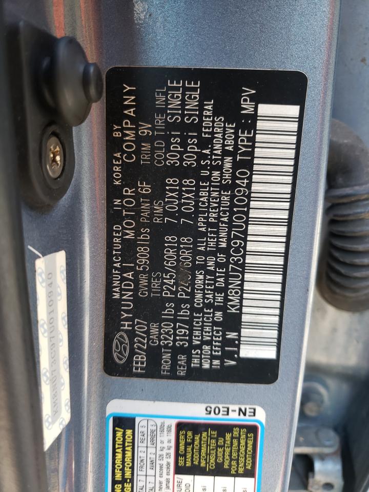 KM8NU73C97U010940 2007 Hyundai Veracruz Gls