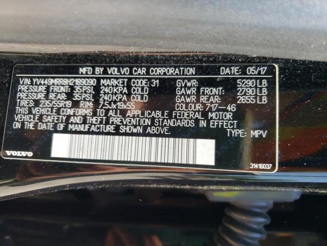 2017 Volvo Xc60 T6 Dynamic VIN: YV449MRR8H2189090 Lot: 57129884