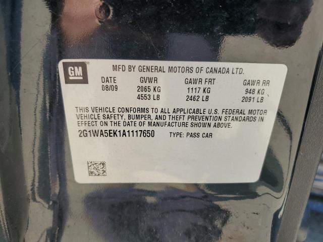 2010 Chevrolet Impala Ls VIN: 2G1WA5EK1A1117650 Lot: 58434654