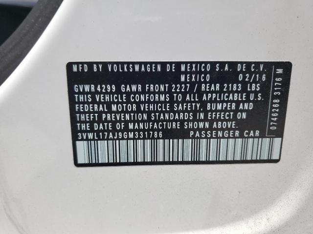 2016 Volkswagen Jetta Sel VIN: 3VWL17AJ9GM331786 Lot: 59150964