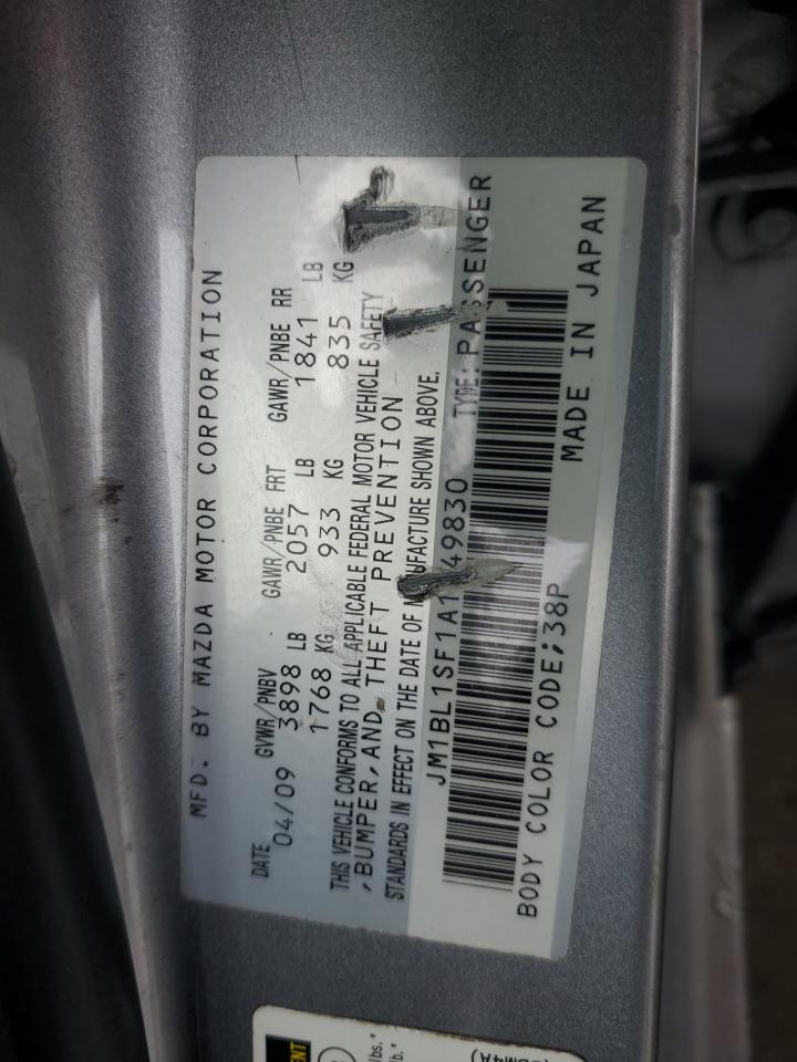 JM1BL1SF1A1149830 2010 Mazda 3 I