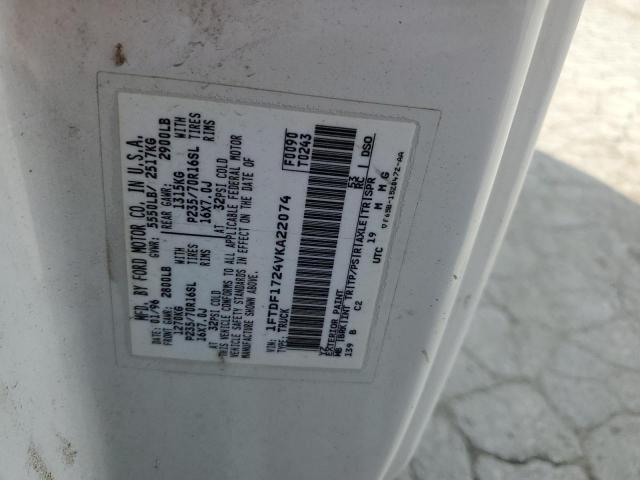 1997 Ford F150 VIN: 1FTDF1724VKA22074 Lot: 58559604
