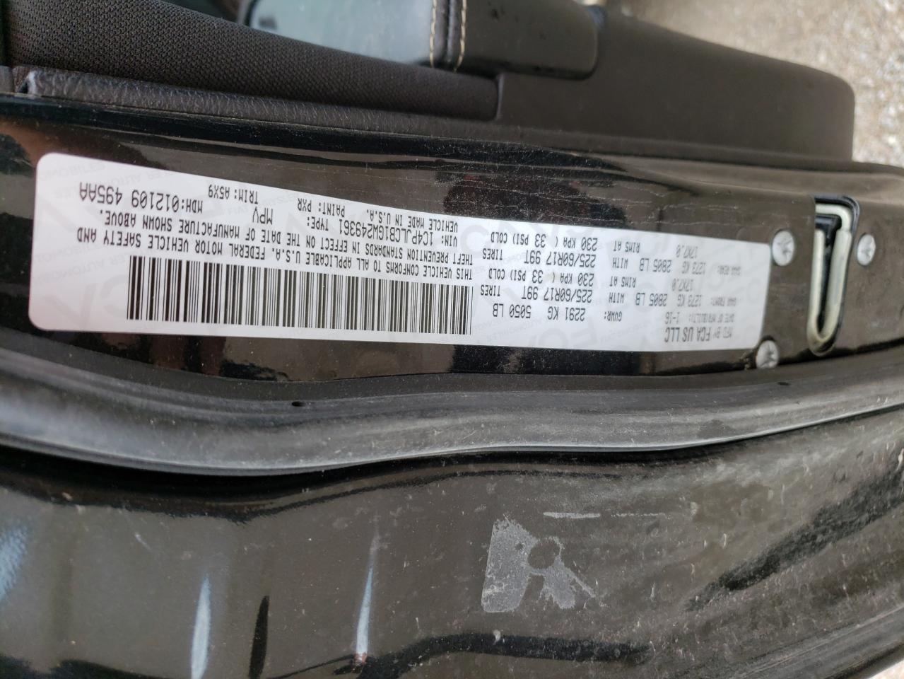 1C4PJLCB1GW249361 2016 Jeep Cherokee Latitude