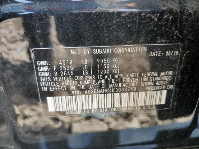 4S3BNAR64K3003794 2019 Subaru Legacy Sport