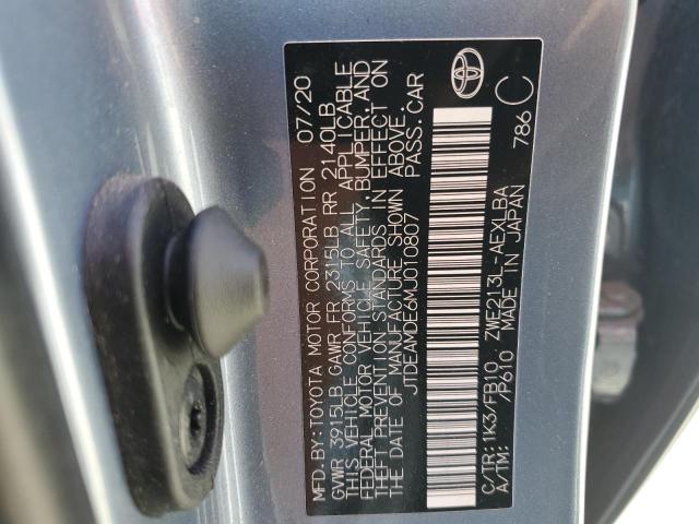 2021 TOYOTA COROLLA LE - JTDEAMDE6MJ010807