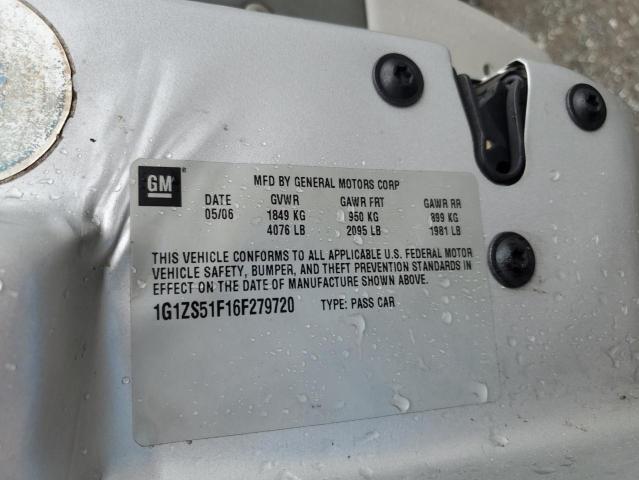 2006 Chevrolet Malibu Ls VIN: 1G1ZS51F16F279720 Lot: 56940334