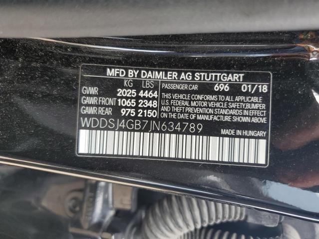 WDDSJ4GB7JN634789 2018 Mercedes-Benz Cla 250 4Matic