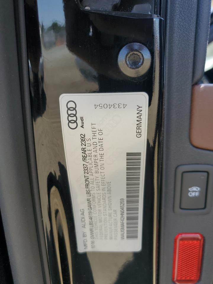 WAUGMAF42HN045259 2017 Audi A4 Ultra Premium