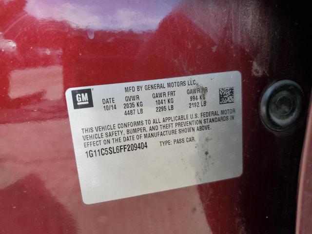 2015 CHEVROLET MALIBU 1LT - 1G11C5SL6FF209404