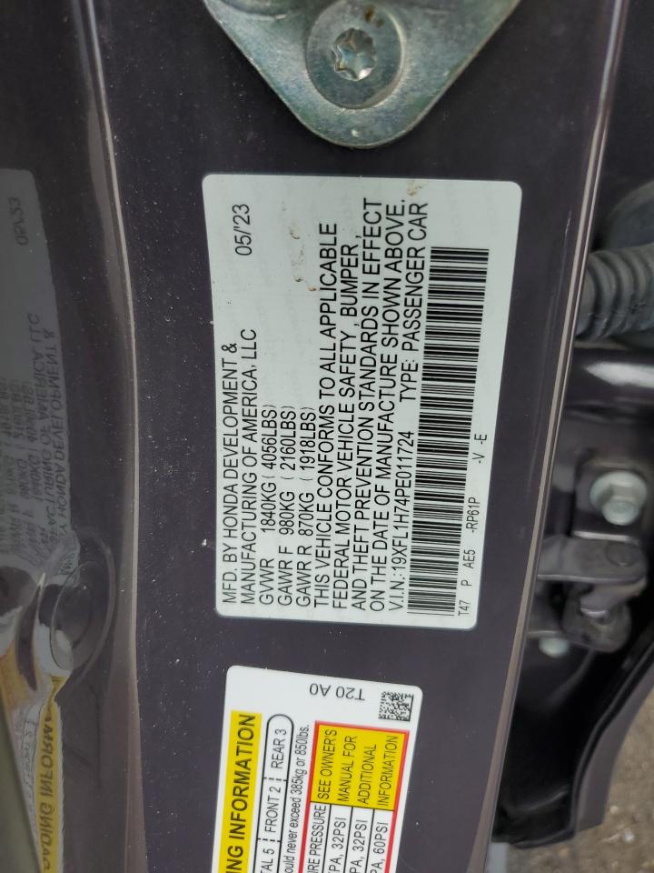 19XFL1H74PE011724 2023 Honda Civic Exl 19XFL1H74PE011724 2023 Honda Civic Exl