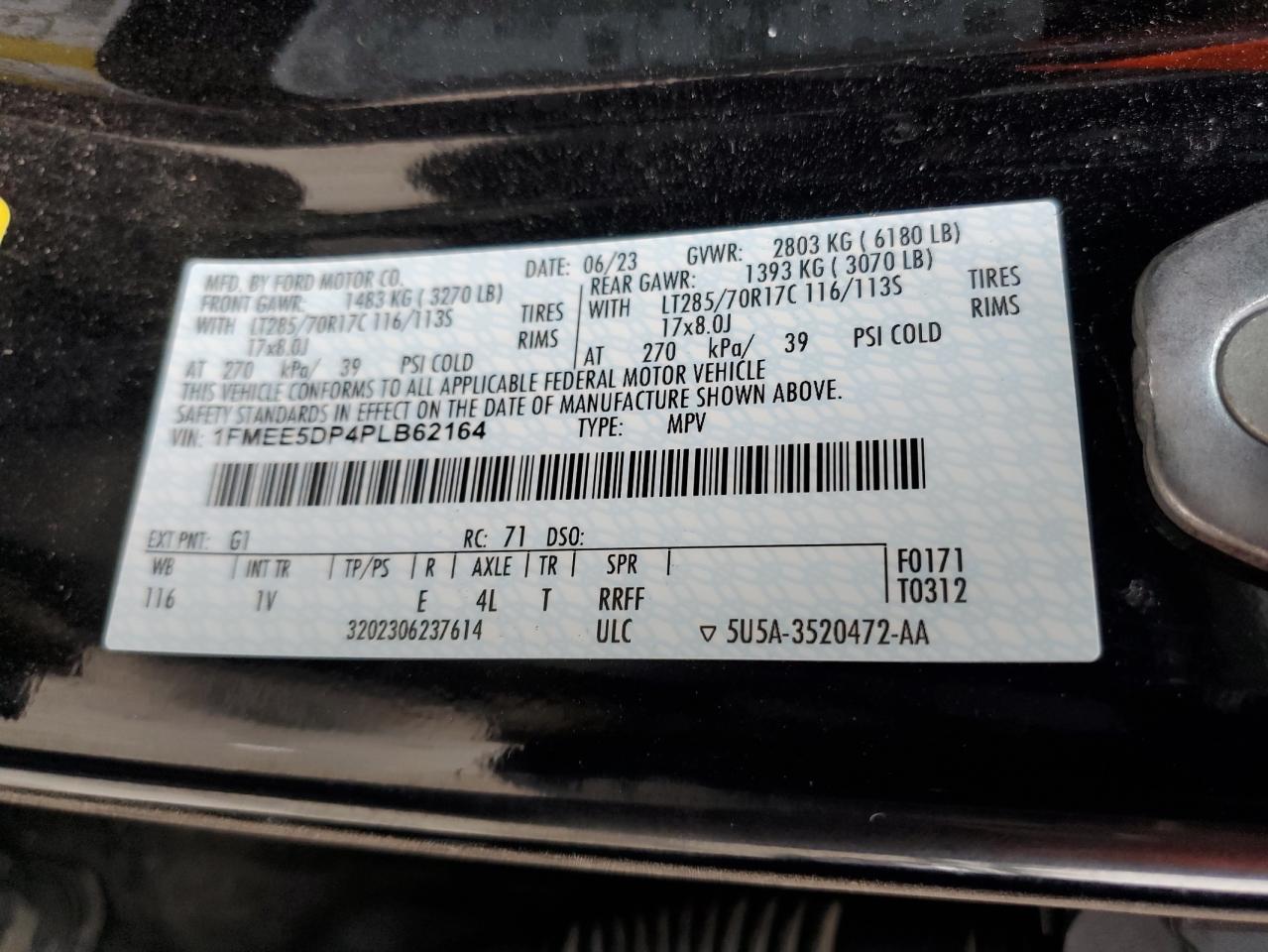 1FMEE5DP4PLB62164 2023 Ford Bronco Base