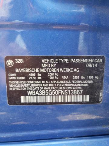 VIN WBA3B5G50FNS13867 2015 BMW 3 Series, 328 Xi Sulev no.12