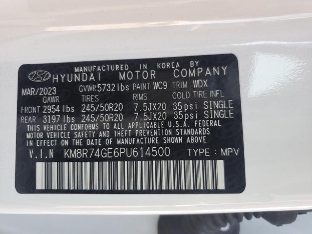 2023 Hyundai Palisade Calligraphy VIN: KM8R74GE6PU614500 Lot: 60106054