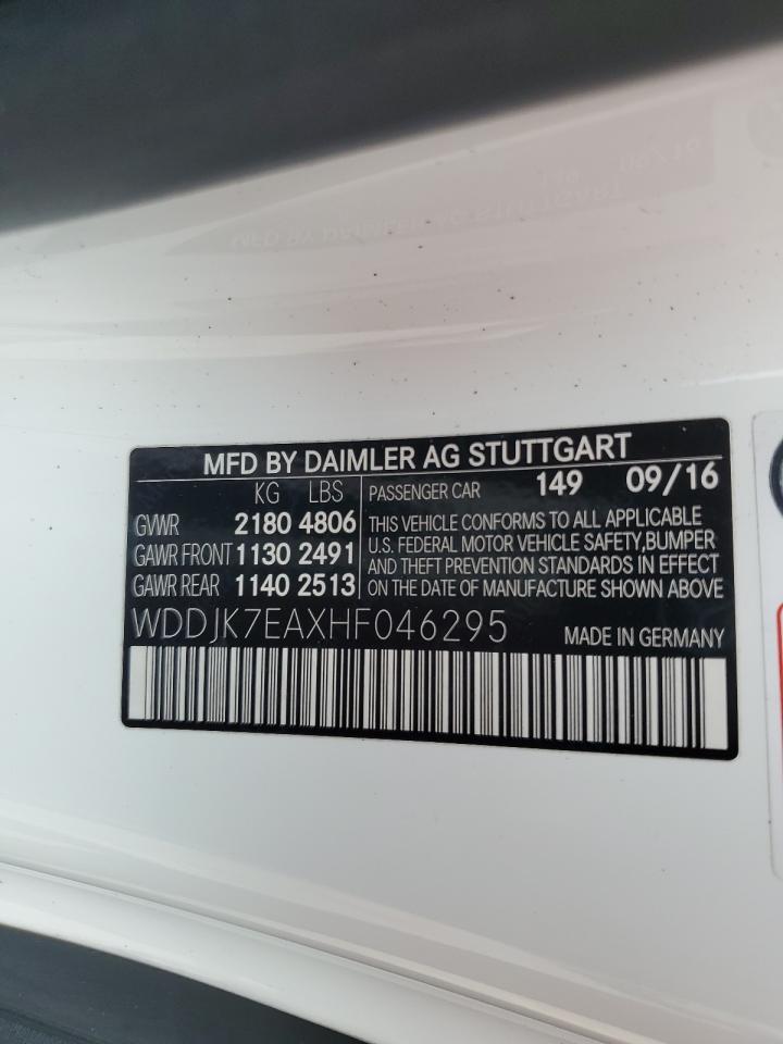 WDDJK7EAXHF046295 2017 Mercedes-Benz Sl 63 Amg