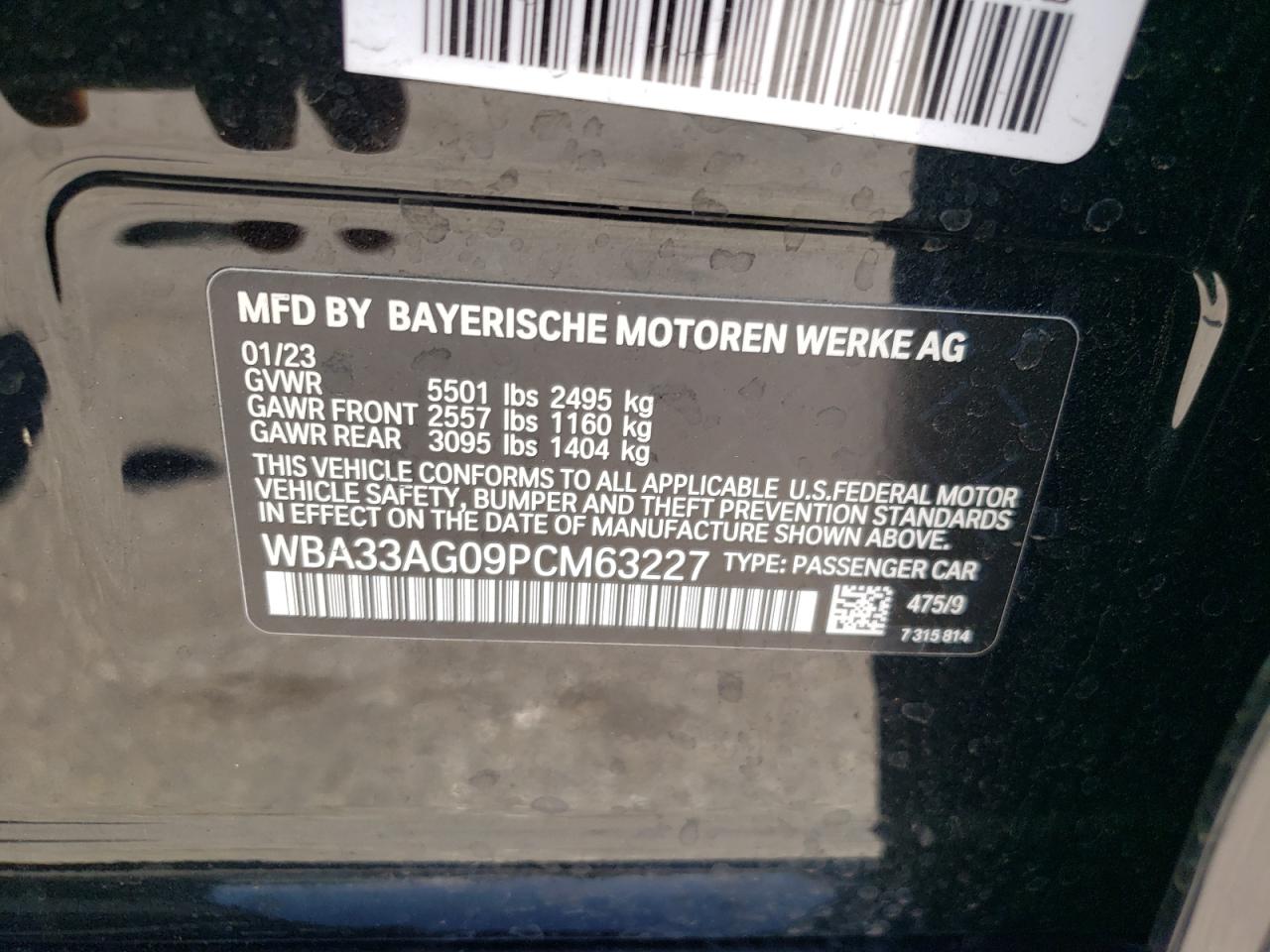 WBA33AG09PCM63227 2023 BMW 530Xe