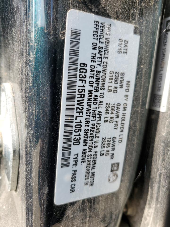 6G3F15RW2FL105130 2015 Chevrolet Ss