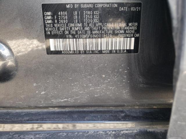 2021 Subaru Legacy Touring Xt VIN: 4S3BWGP68M3018129 Lot: 57164114