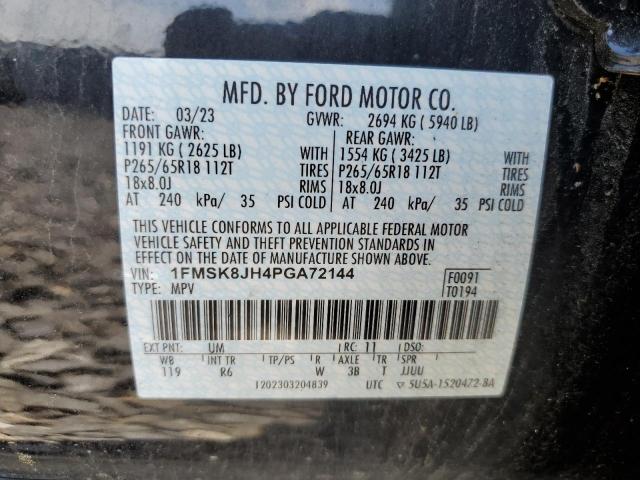 2023 FORD EXPLORER T - 1FMSK8JH4PGA72144