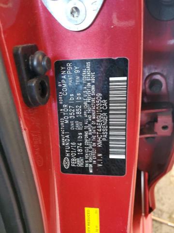 2016 Hyundai Accent Se VIN: KMHCT4AE8GU103509 Lot: 58312874