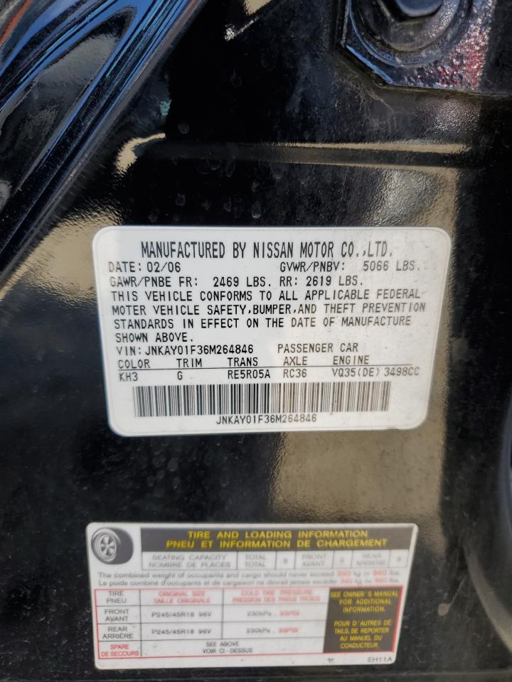 JNKAY01F36M264846 2006 Infiniti M35 Base