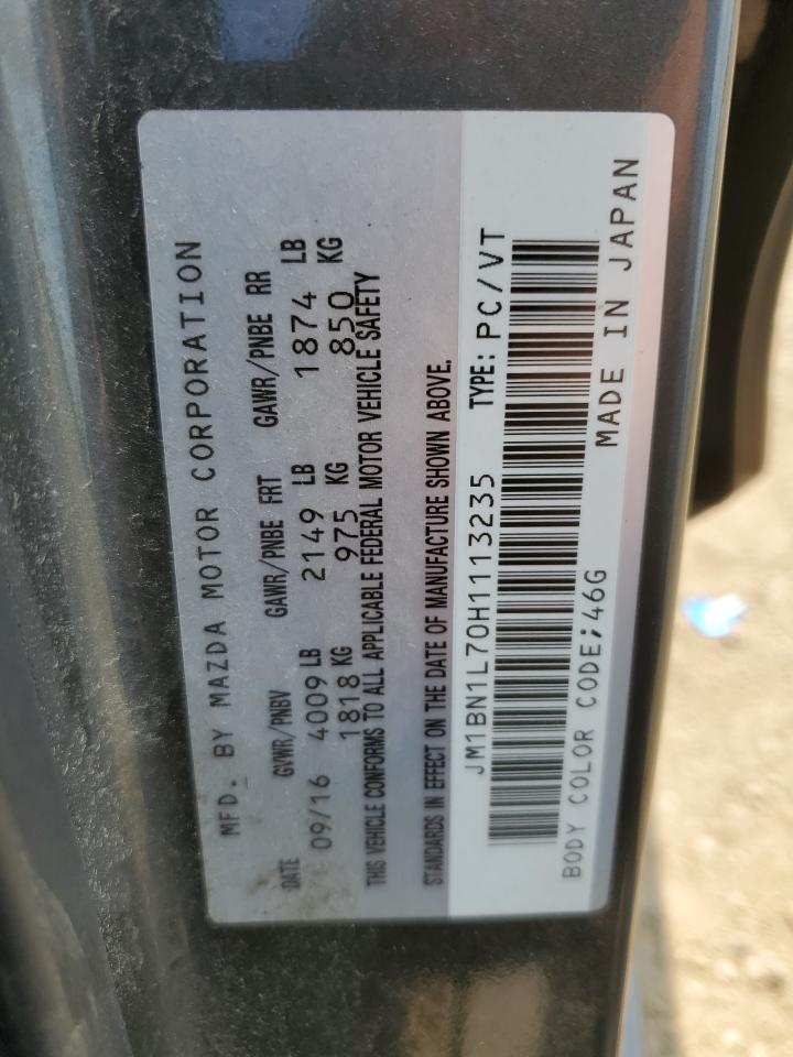 JM1BN1L70H1113235 2017 Mazda 3 Touring