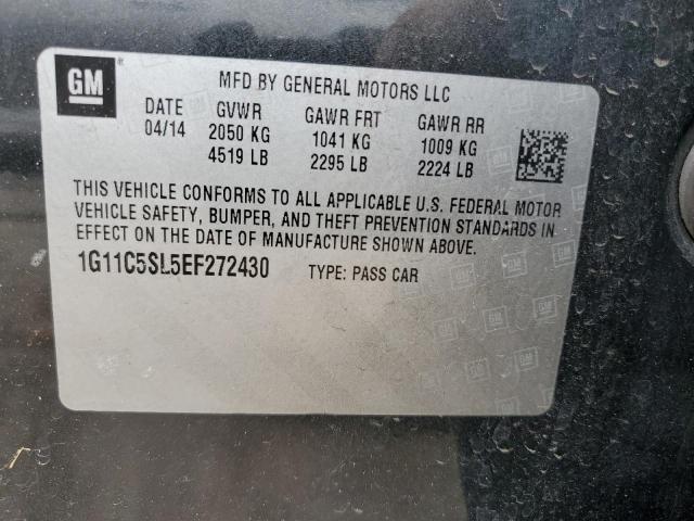 2014 Chevrolet Malibu 1Lt VIN: 1G11C5SL5EF272430 Lot: 60487754