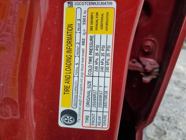 2018 Chevrolet Colorado Lt VIN: 1GCGTCEN9J1304709 Lot: 58478884