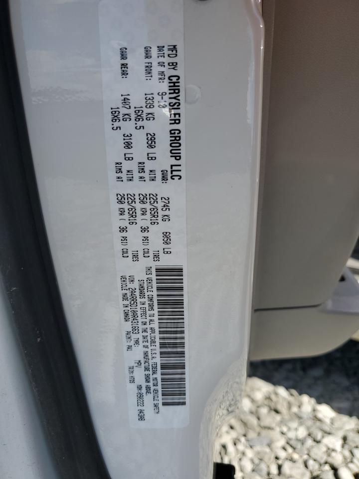 2A4RR5D10AR431663 2010 Chrysler Town & Country Touring