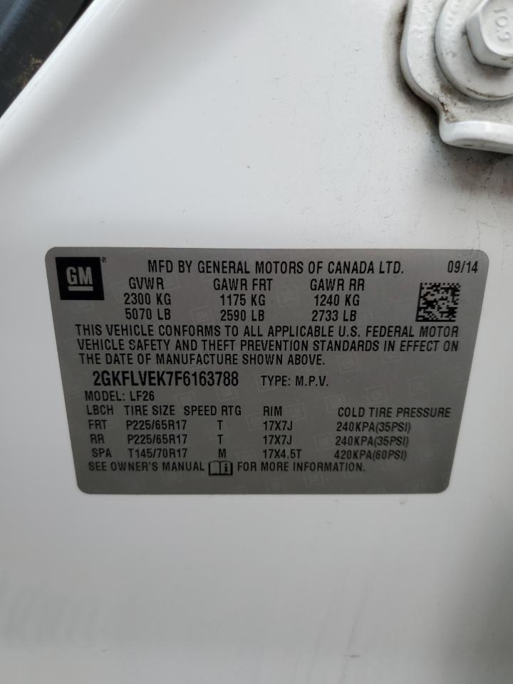 2GKFLVEK7F6163788 2015 GMC Terrain Sle