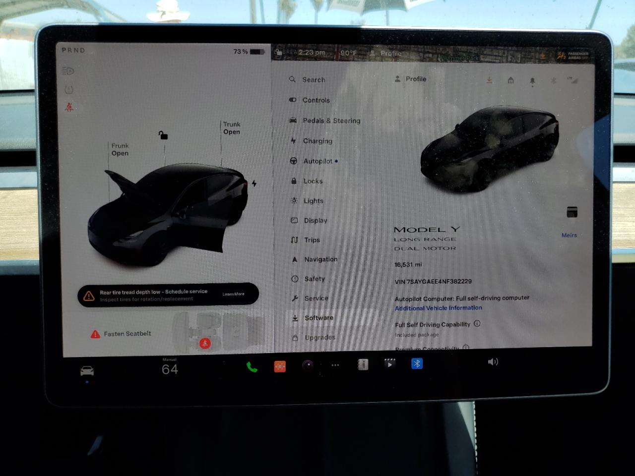 7SAYGAEE4NF382229 2022 Tesla Model Y