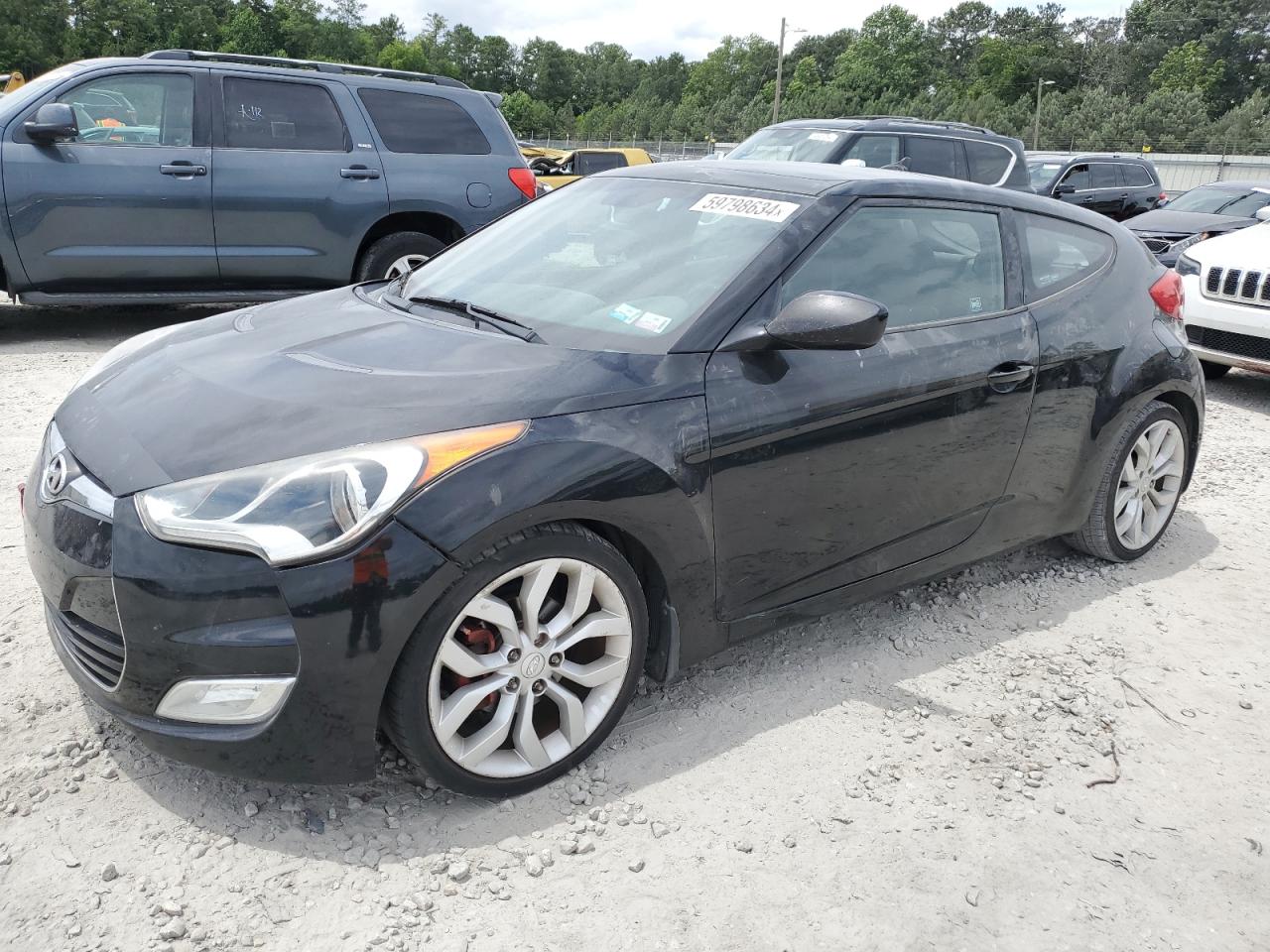 KMHTC6AD6DU095327 2013 Hyundai Veloster Base W/Black