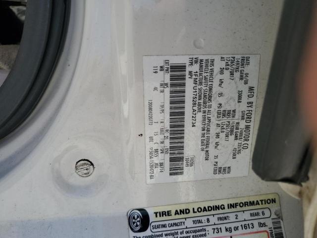 2008 Ford Expedition Eddie Bauer VIN: 1FMFU17528LA72734 Lot: 58408884