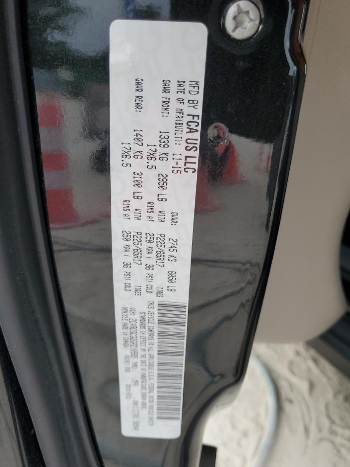 2C4RDGCG2GR210595 2016 Dodge Grand Caravan Sxt