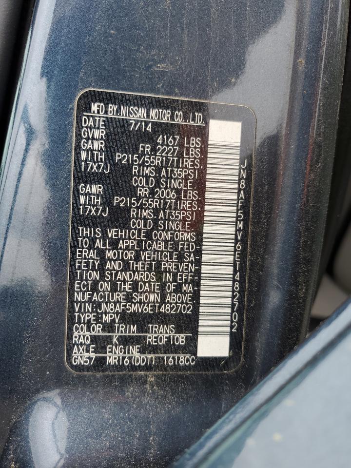 JN8AF5MV6ET482702 2014 Nissan Juke S