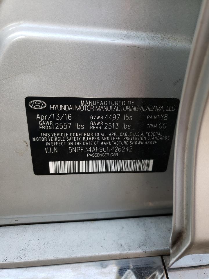5NPE34AF9GH426242 2016 Hyundai Sonata Sport