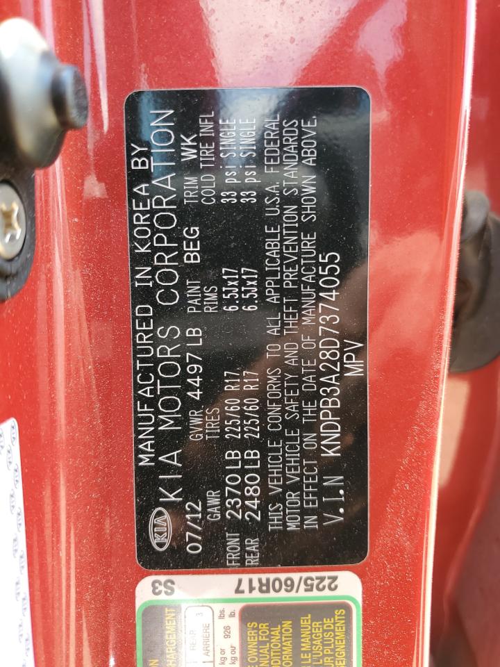 KNDPB3A28D7374055 2013 Kia Sportage Base