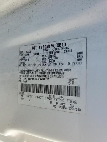 2009 Ford Ranger VIN: 1FTYR10D09PA60821 Lot: 60236534