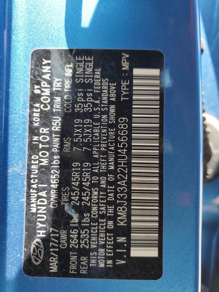 KM8J33A22HU456689 2017 Hyundai Tucson Limited