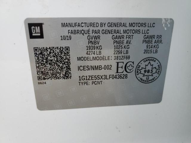 2020 CHEVROLET MALIBU PRE - 1G1ZE5SX3LF043628